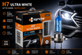 PAIR H7 4300K HALOGEN GLOBES 12V 55W PX26d BASE 2 IN BOX